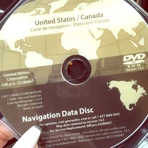 GM, Cadillac Navigation Disk (Most Recent)